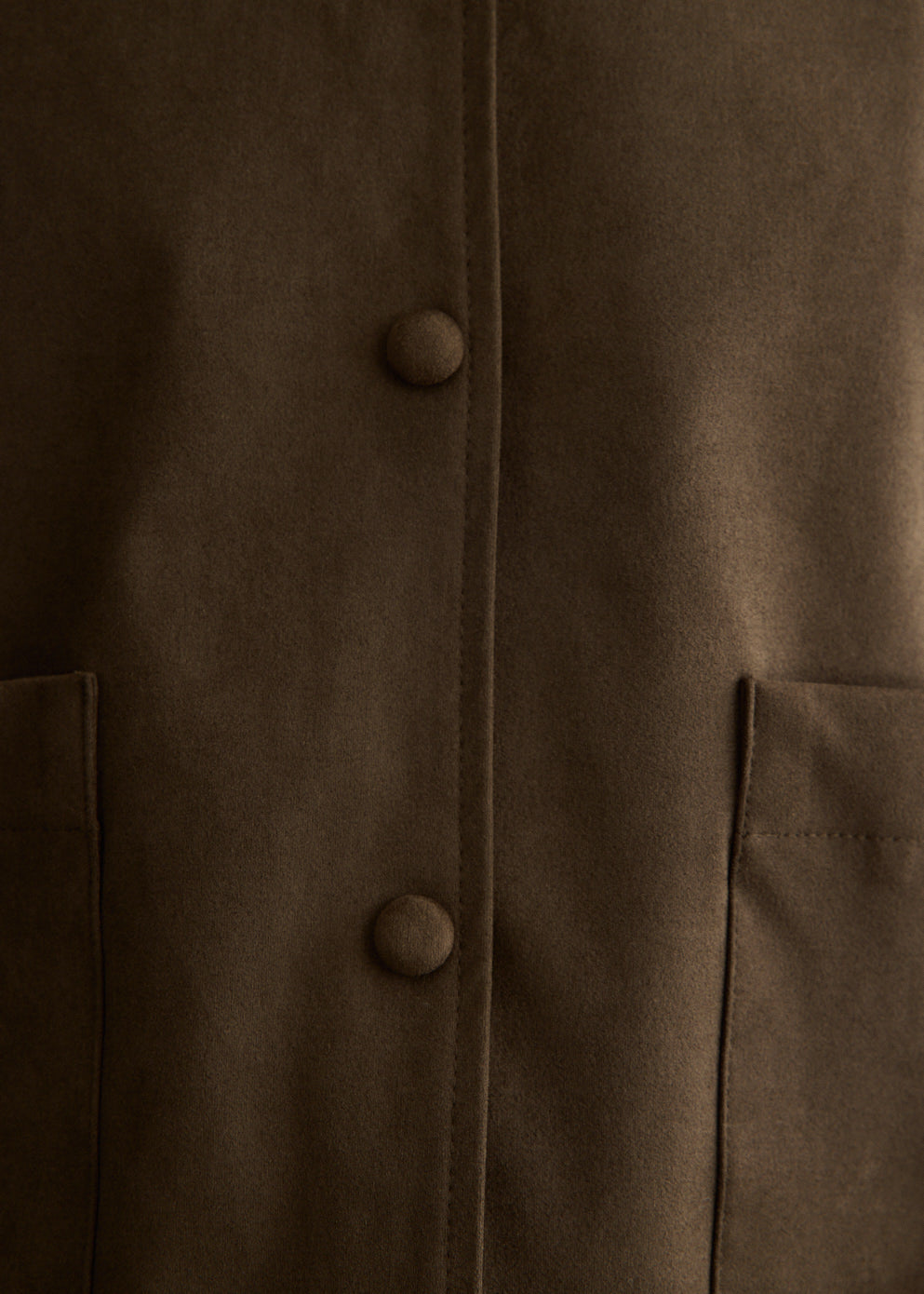Follie Faux Suede Overshirt