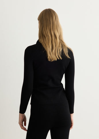 Fitted Polo Cardigan