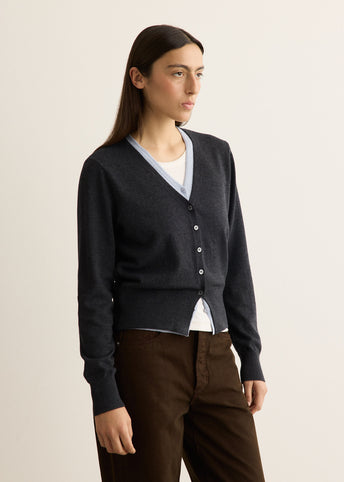 Sorbonne Contrast Knit Cardigan