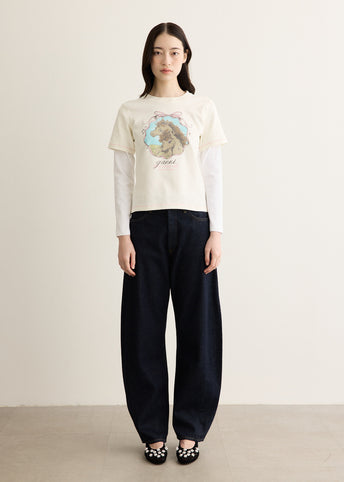Baby Fit Double Layer T-shirt with Horses