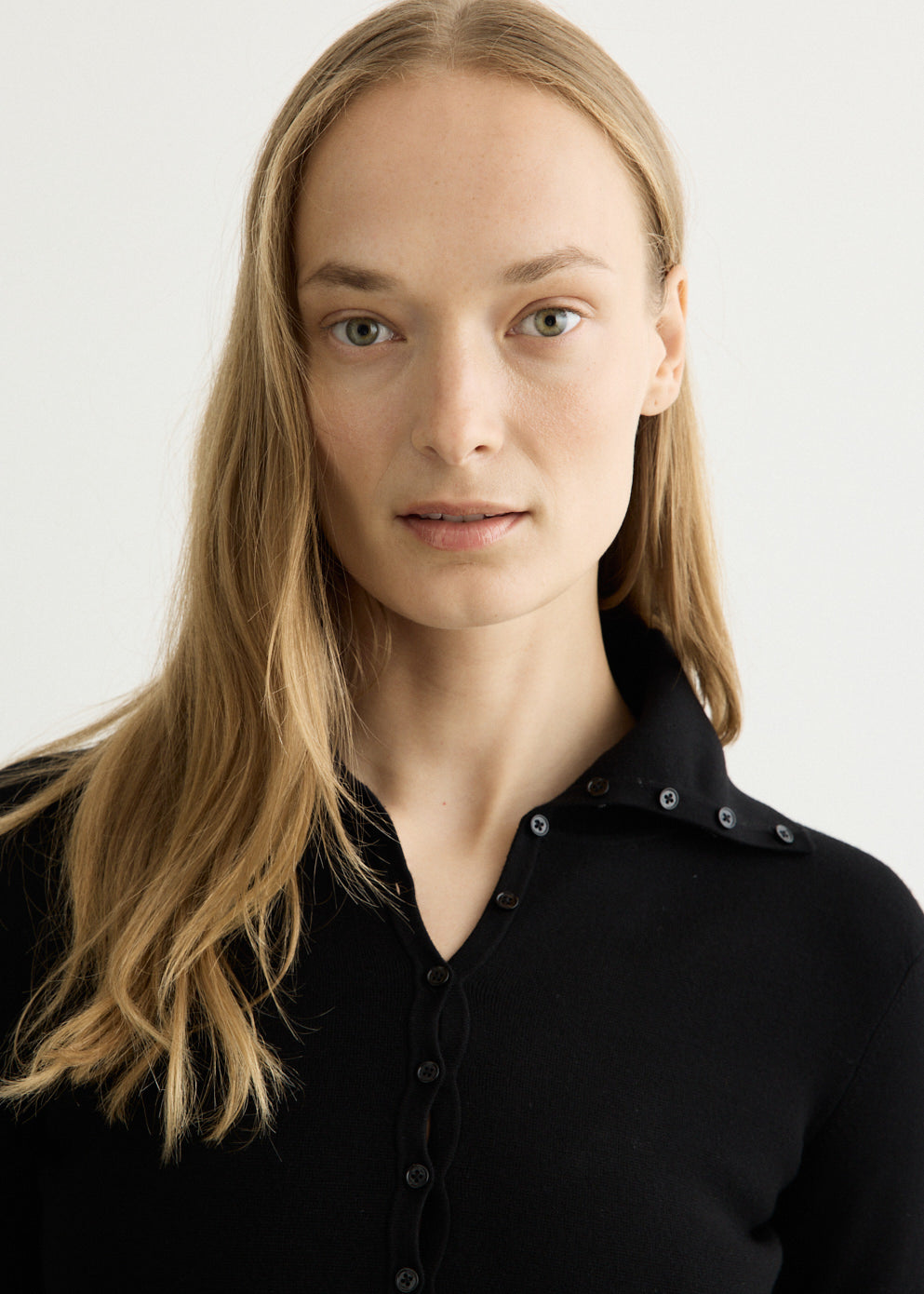 Fitted Polo Cardigan