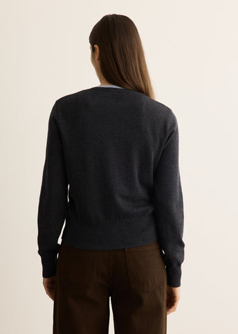 Sorbonne Contrast Knit Cardigan