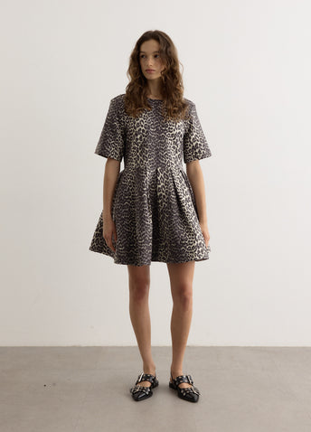 Cotton Tweed Mini Dress