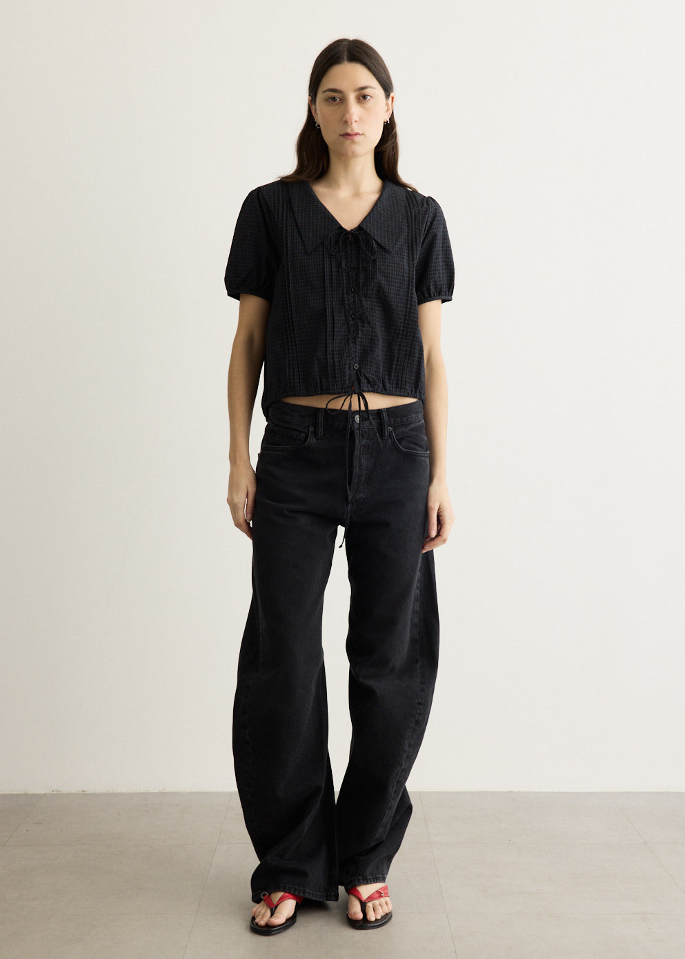 Fine Collar Top