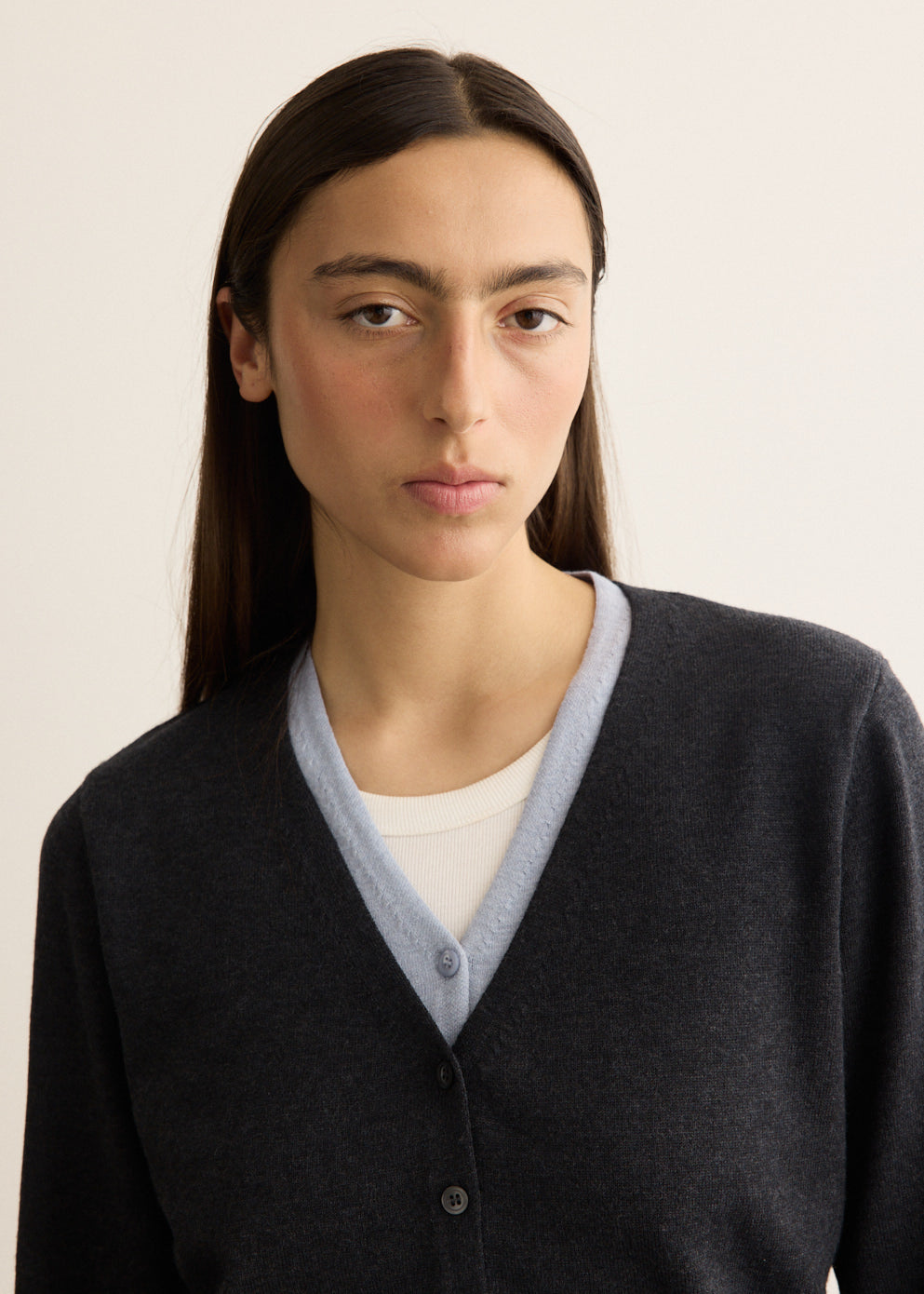 Sorbonne Contrast Knit Cardigan