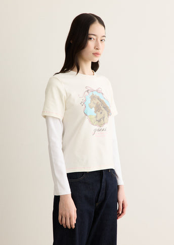 Baby Fit Double Layer T-shirt with Horses