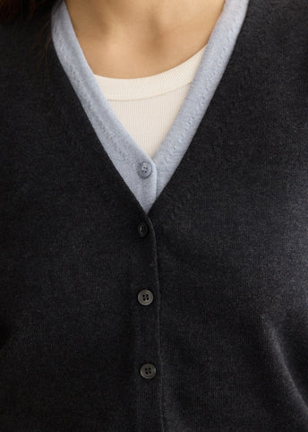 Sorbonne Contrast Knit Cardigan