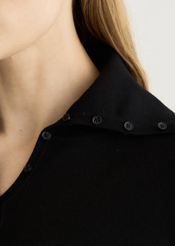 Fitted Polo Cardigan