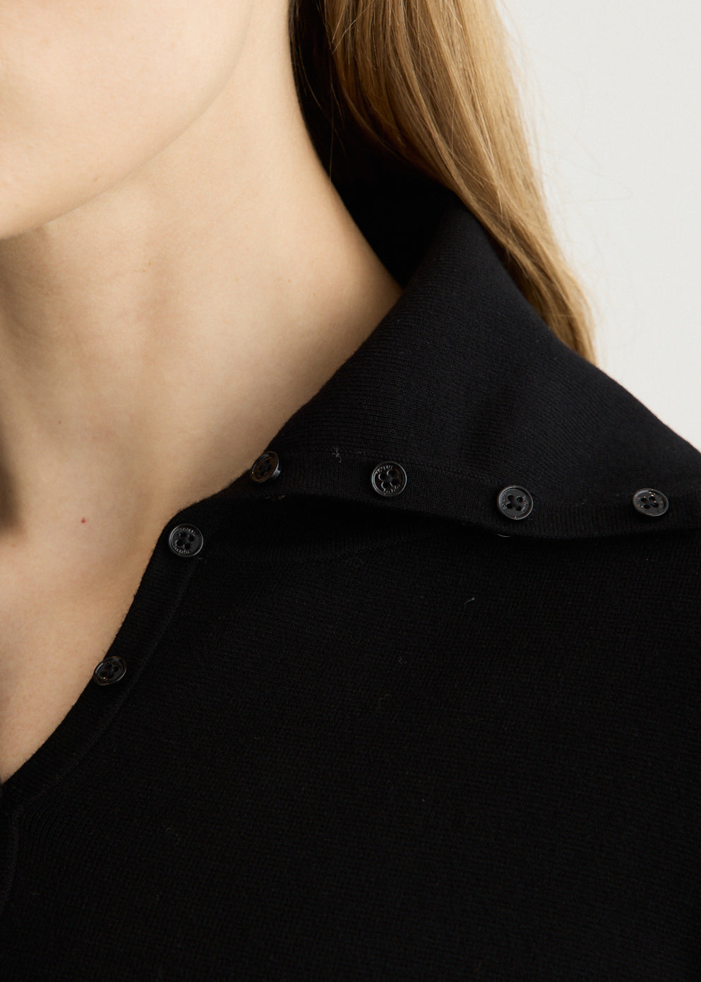 Fitted Polo Cardigan