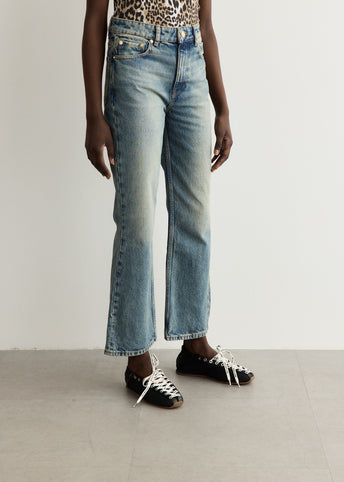 Essentials Tint Rigid Denim Betzy Cropped Jeans