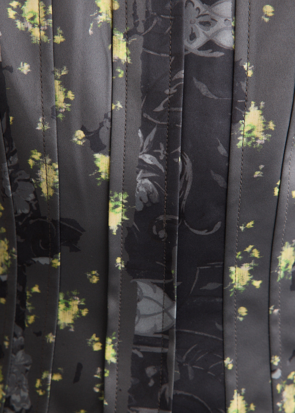 Printed Double Satin Corset Top