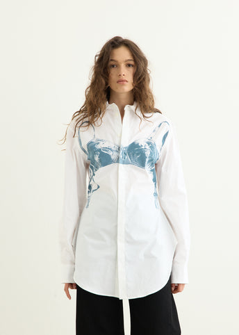 'Scanned Bra' Printed Shirt