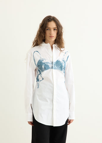 'Scanned Bra' Printed Shirt