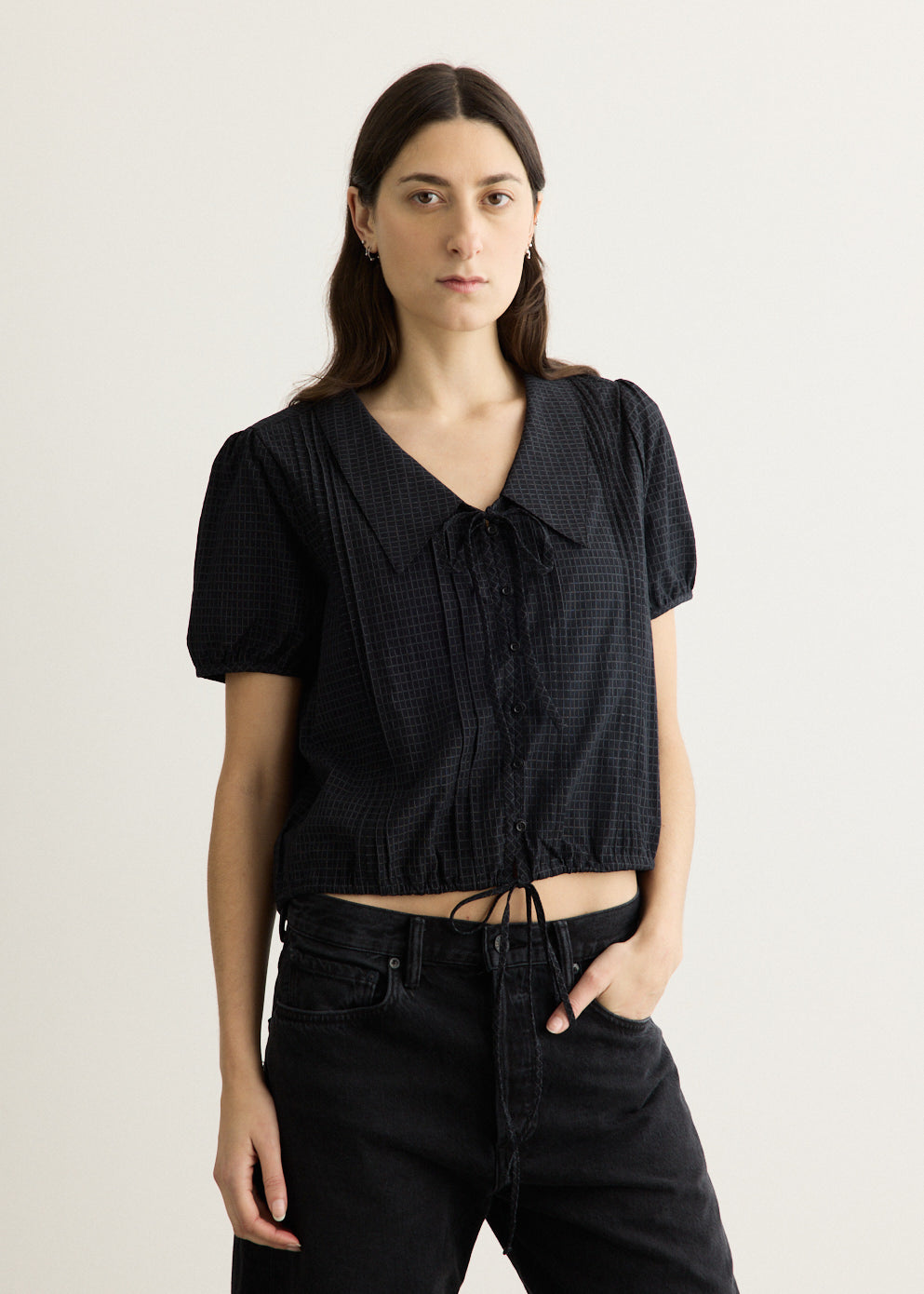 Fine Collar Top
