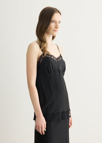 Lace Trim Negligee Cami