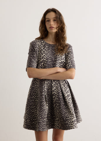 Cotton Tweed Mini Dress