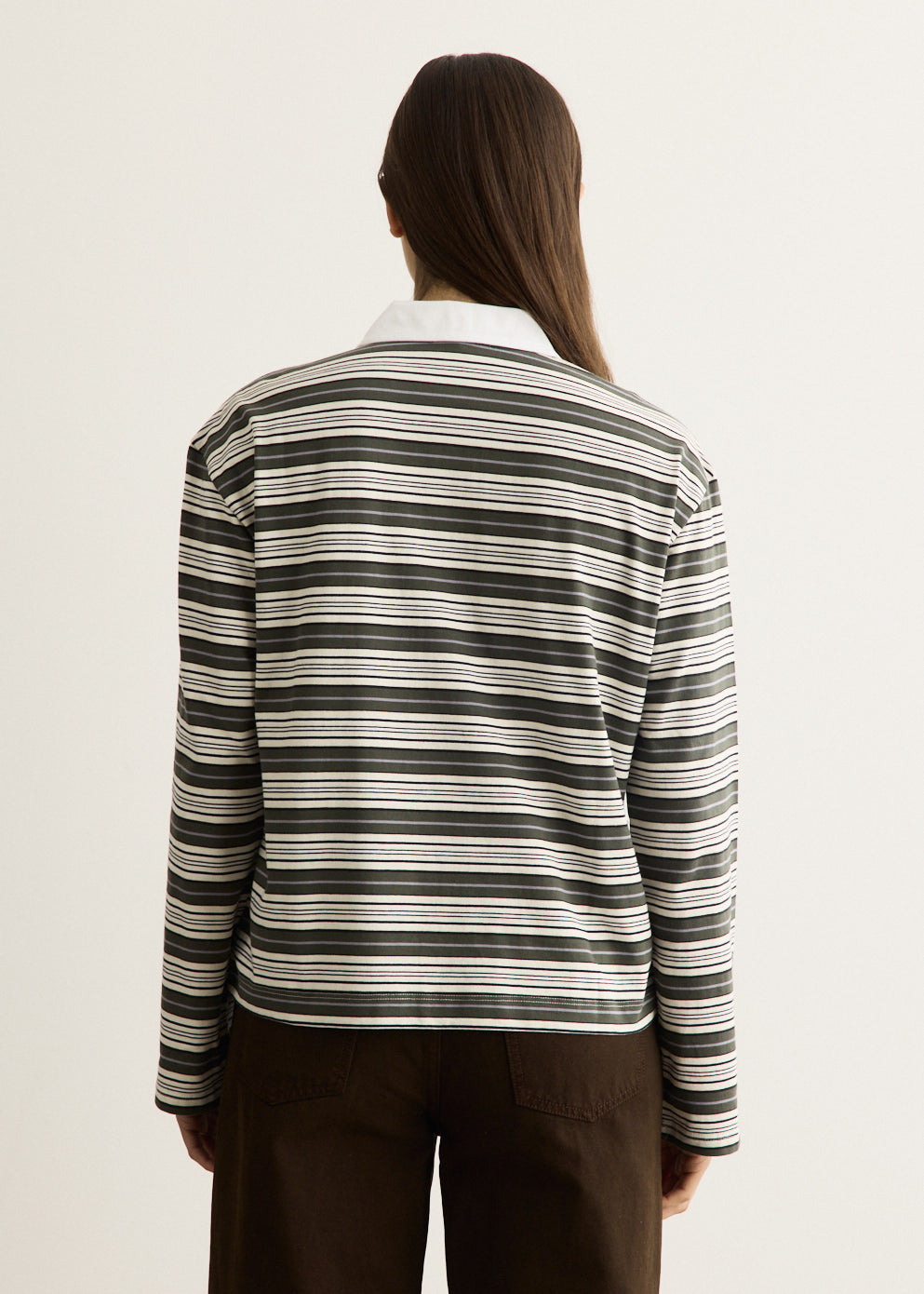 Kelly Stripe Long Sleeve Polo
