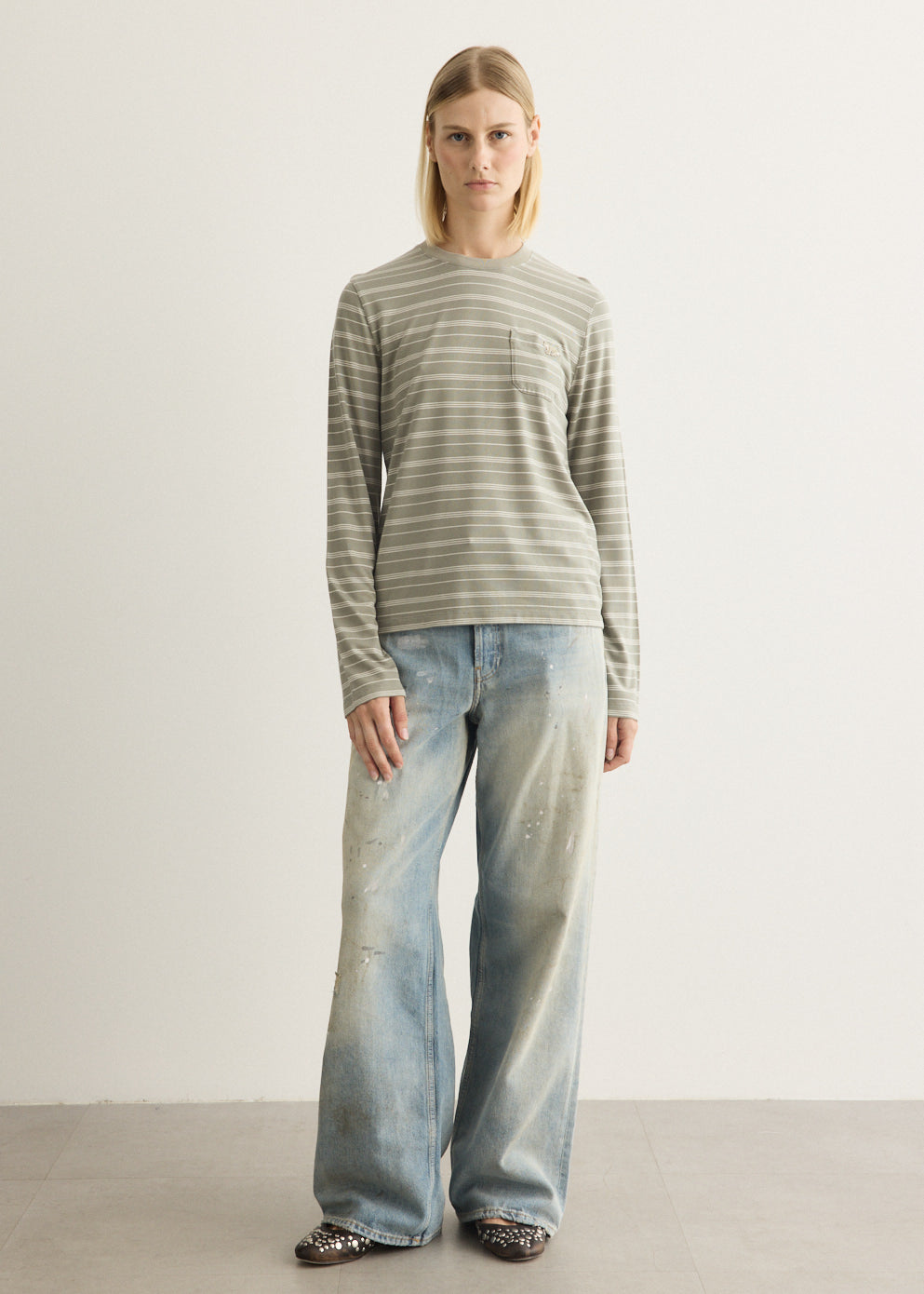 Striped Long Sleeve Regular T-Shirt