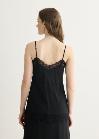 Lace Trim Negligee Cami