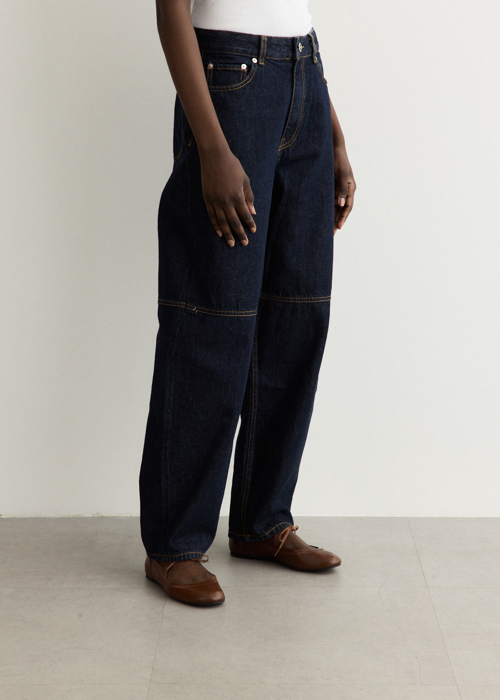 Dark Rinse Denim Stary Jeans
