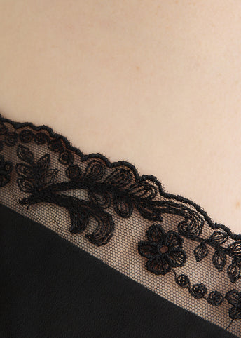Lace Trim Negligee Cami