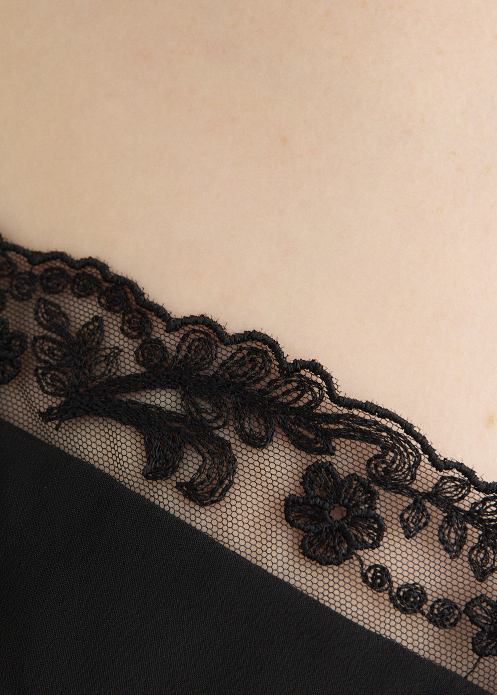 Lace Trim Negligee Cami