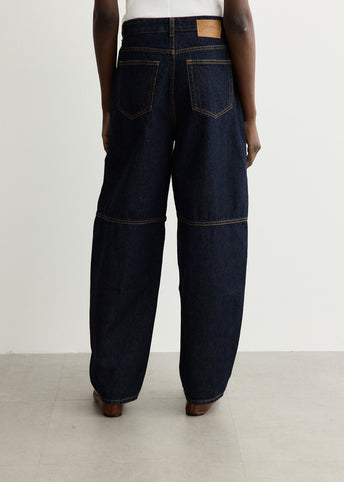 Dark Rinse Denim Stary Jeans