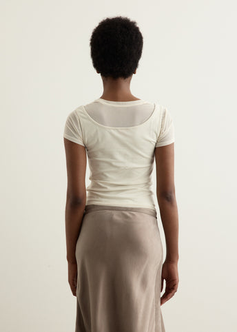 Waltz Double Layered Short Sleeve Top