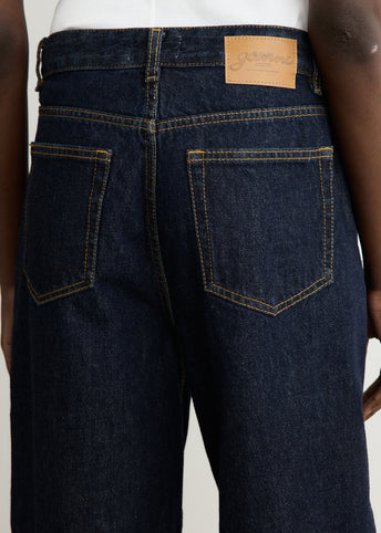 Dark Rinse Denim Stary Jeans