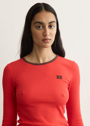 Soft Cotton Rib Long Sleeve