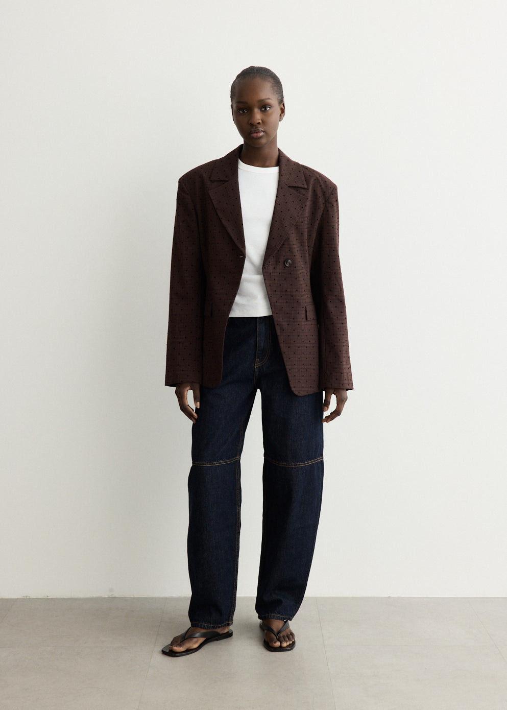 Flock Check Suiting Blazer