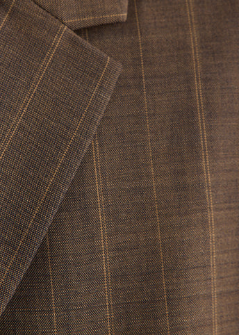 Light Wool Melange Stripe Blazer