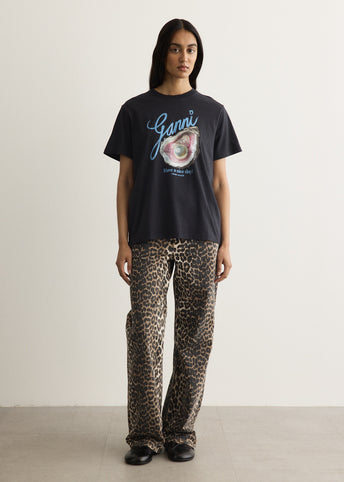 Basic Cotton Jersey T-Shirt Oyster
