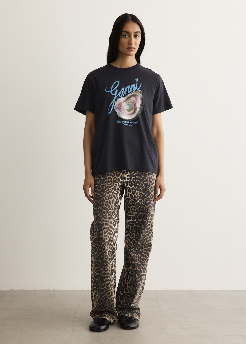 Basic Cotton Jersey T-Shirt Oyster