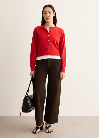 Crop Wool Cardigan