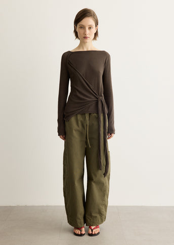Hannie Wrap Tie Knitted Top