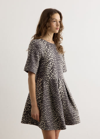 Cotton Tweed Mini Dress