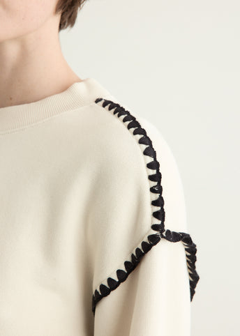 Vintage Terry Blanket Stitch Pullover