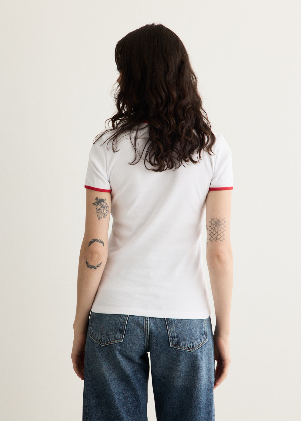 Moon Logo Bicolour Jersey Short Sleeve T-Shirt