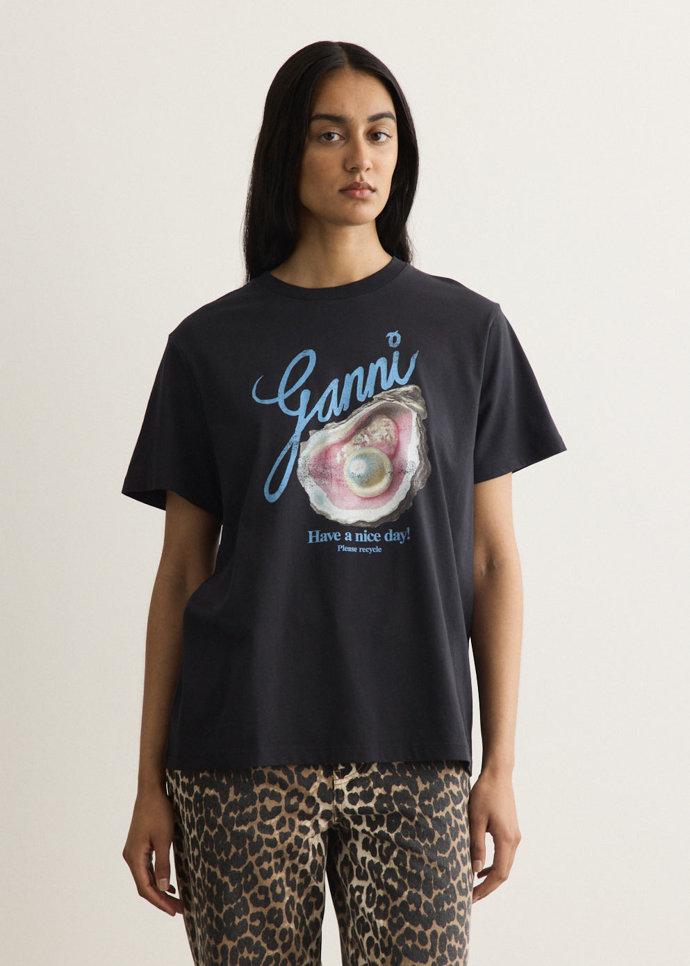 Basic Cotton Jersey T-Shirt Oyster