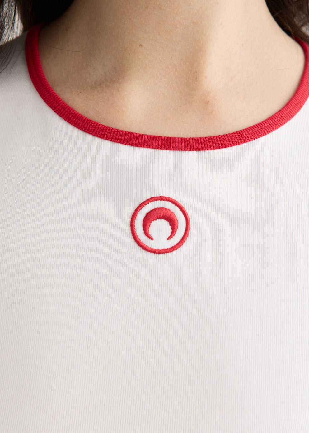 Moon Logo Bicolour Jersey Short Sleeve T-Shirt