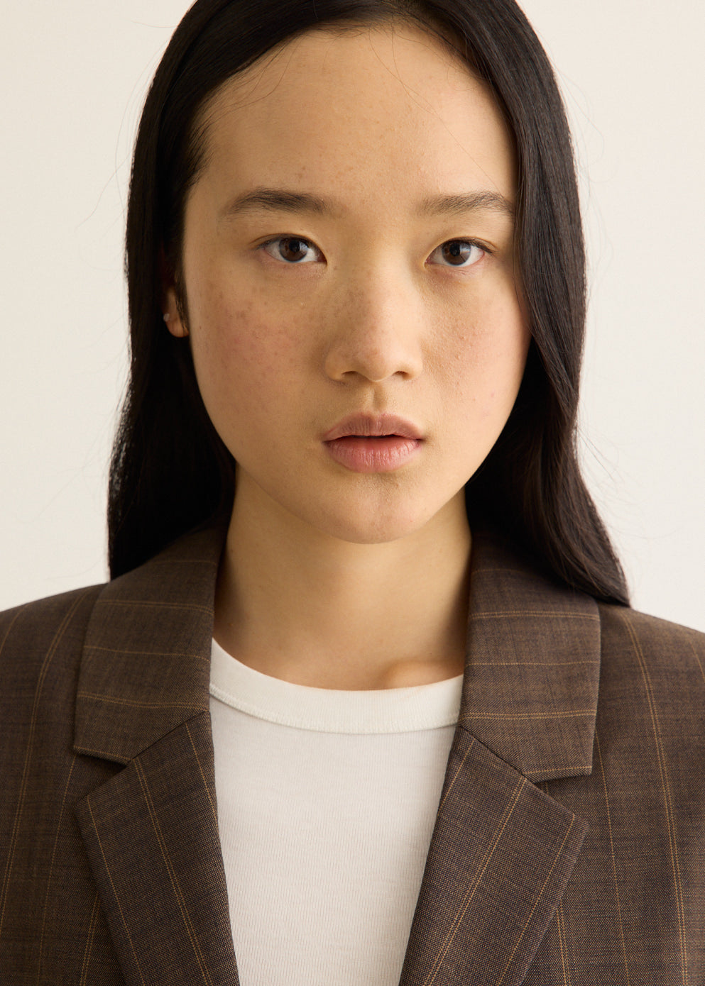 Light Wool Melange Stripe Blazer