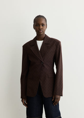 Flock Check Suiting Blazer