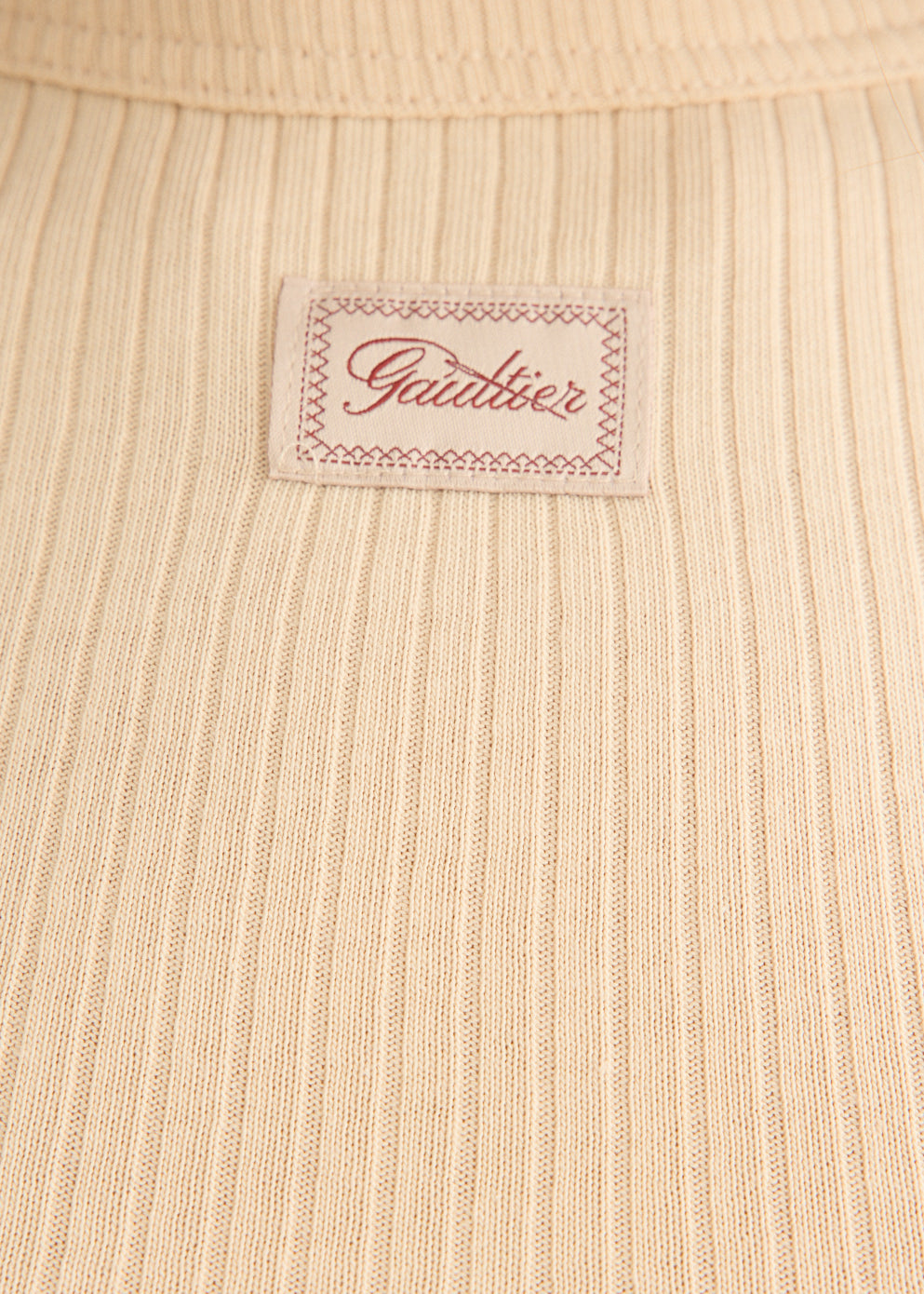 Cotton Ribbed Cropped Baby T-Shirt