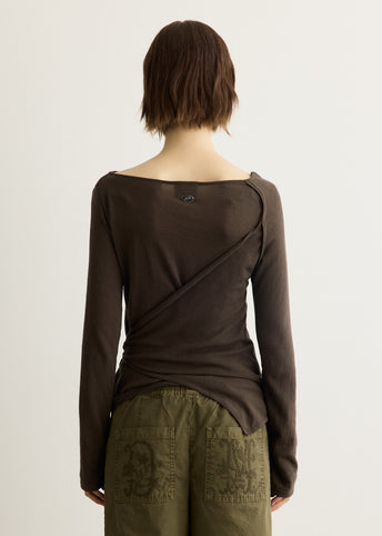 Hannie Wrap Tie Knitted Top