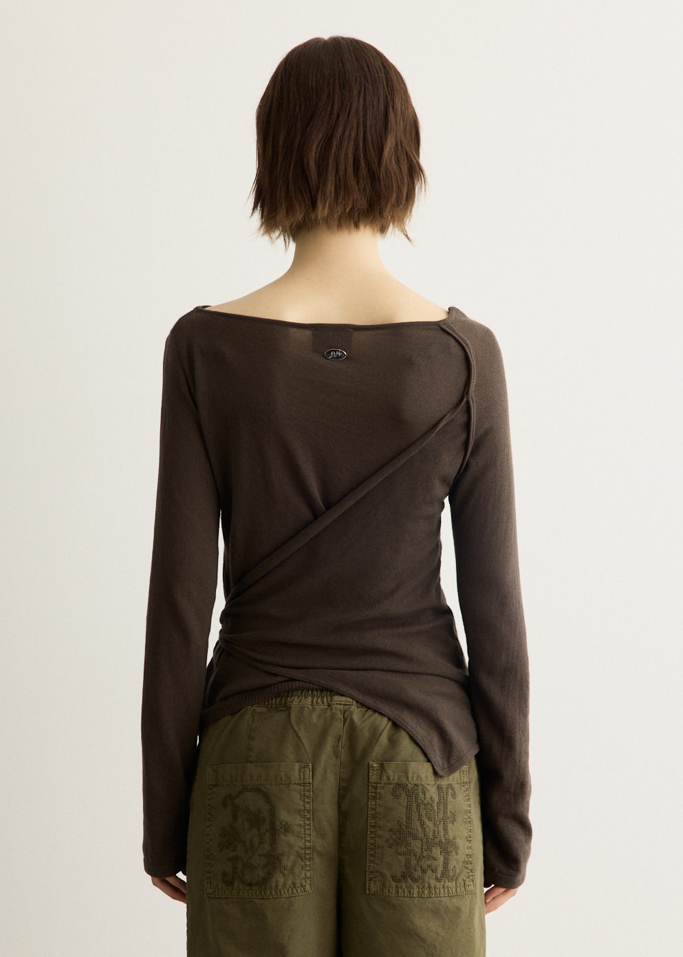 Hannie Wrap Tie Knitted Top