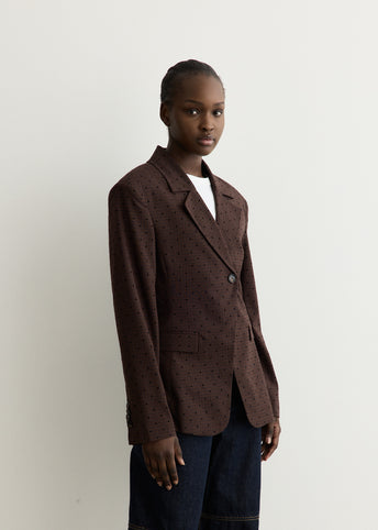 Flock Check Suiting Blazer