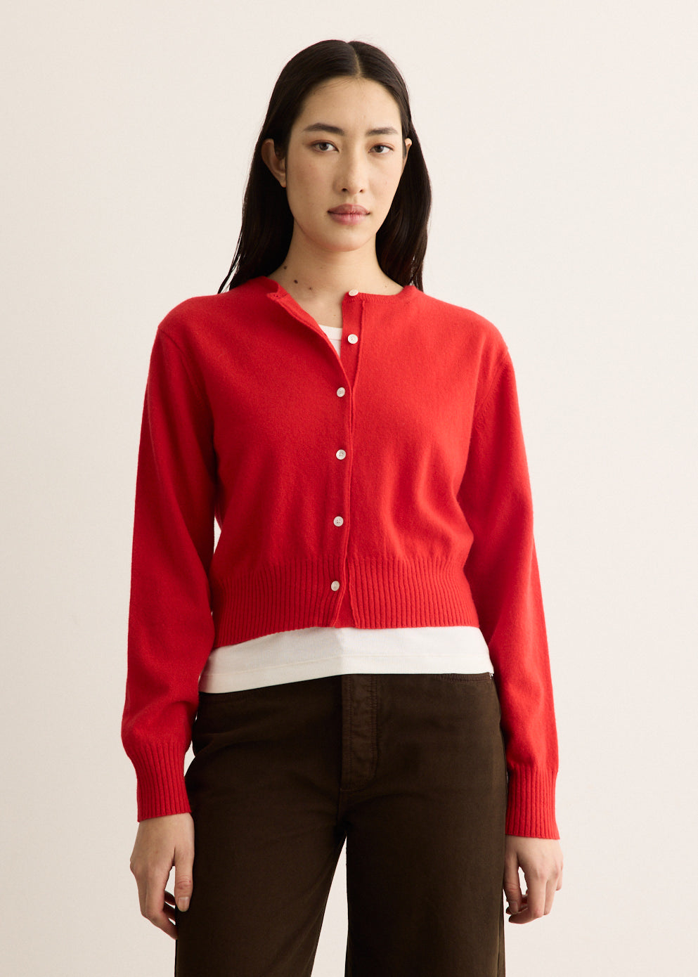 Crop Wool Cardigan
