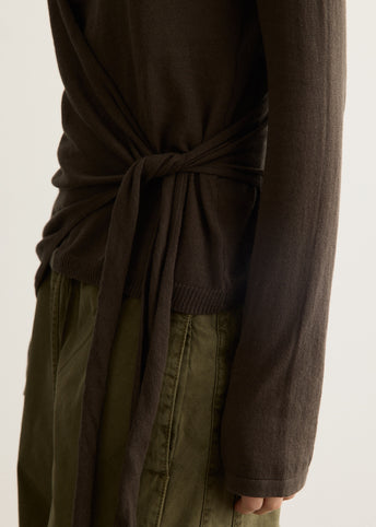 Hannie Wrap Tie Knitted Top