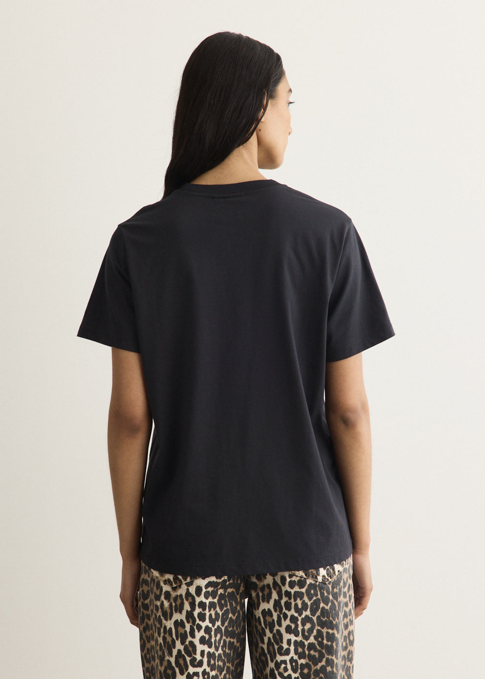 Basic Cotton Jersey T-Shirt Oyster